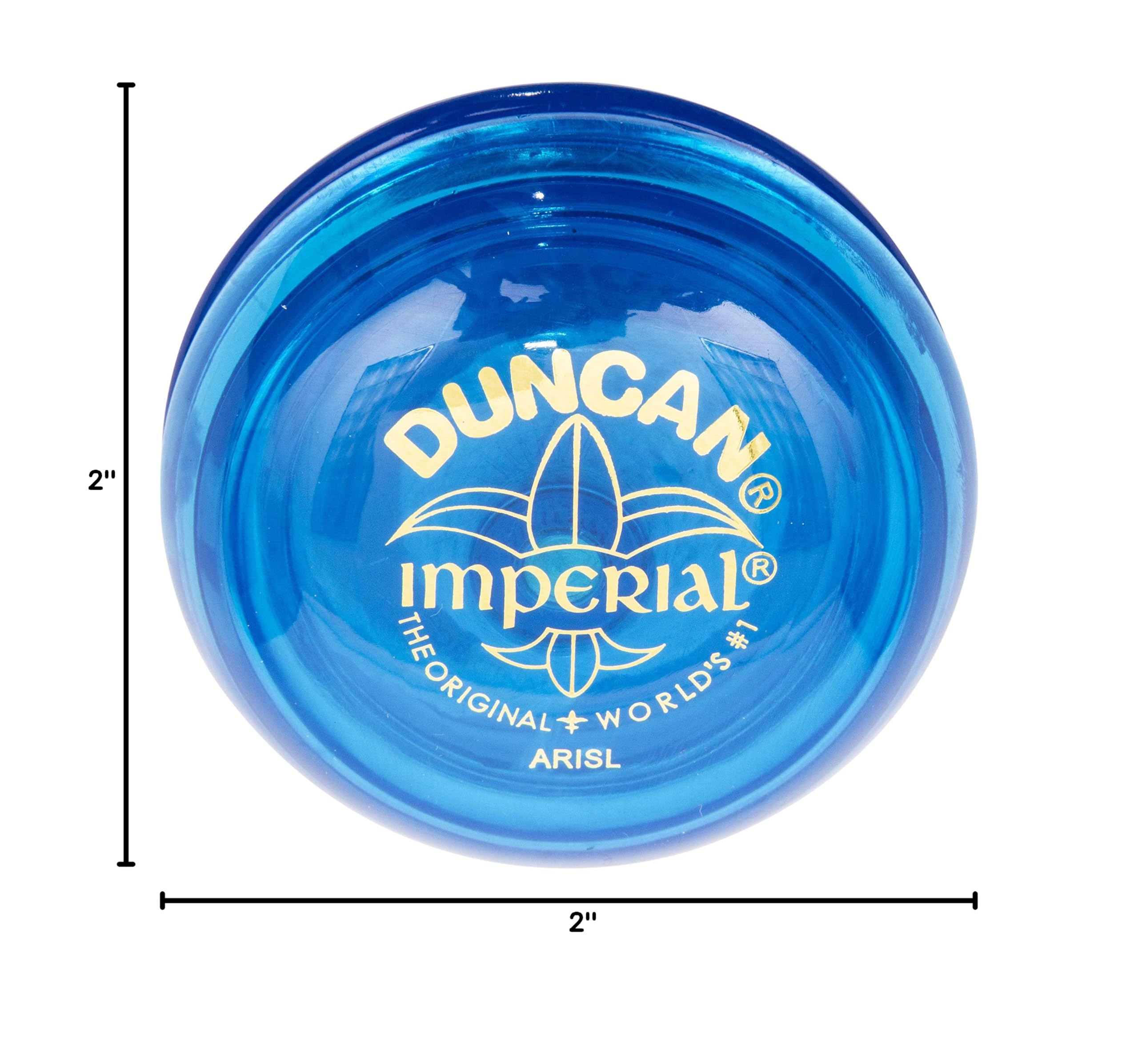 Duncan Toys Imperial Yo-Yo, Beginner Yo-Yo with String, Steel Axle and Plastic Body, Blue