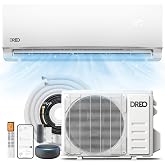 DREO Mini Split AC/Heating System 12000 BTU, 115V Split Air Conditioner | 20 SEER2 Energy Efficient, Works with Alexa, Quiet Operation, 4-Way Auto Swing &amp; Complete Installation Kit Included
