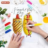 Shuttle Art 24 Colours Permanent Markers Fine Point Assorted - Waterproof Quick view 5