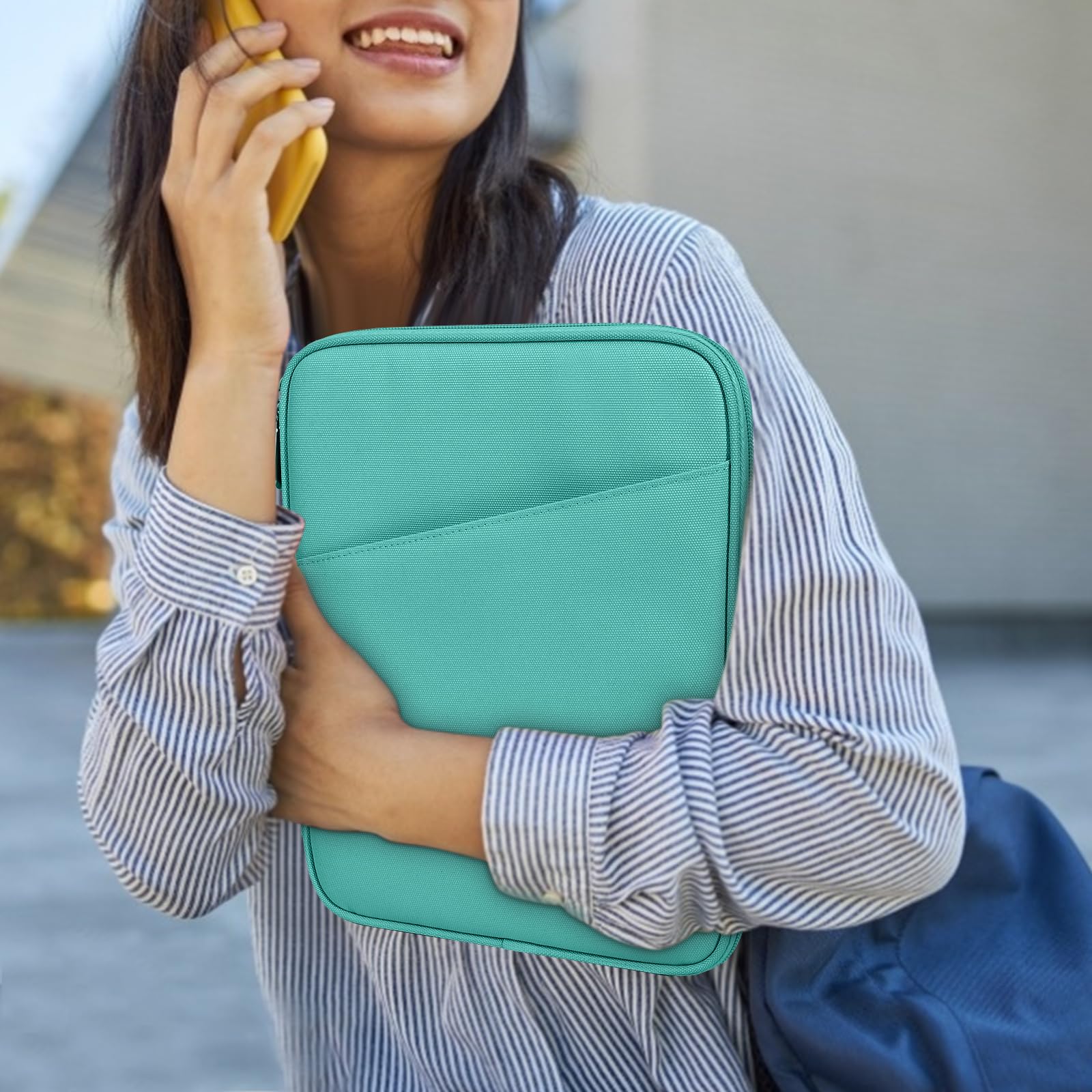 Dadanism 9-11 Inch Tablet Sleeve Bag Carrying Case for iPad 10.2 2021-2019, iPad Pro 11 2022-2018, iPad Air 5th/4th 10.9, iPad 10th Gen 10.9 2022, Galaxy Tab S9 A8 S8 S6 Lite, Lake Blue