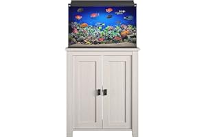 Ollie & Hutch Farmington 10/20 Gallon Aquarium Stand, Ivory Oak