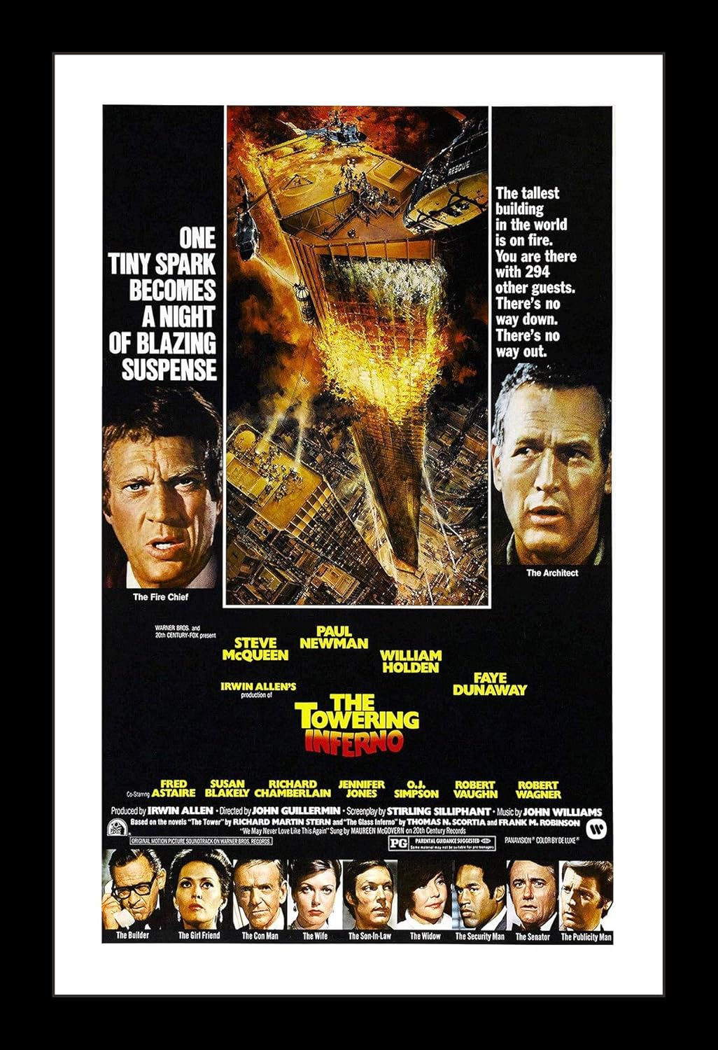 Wallspace 11x17 Framed Movie Poster - The Towering Inferno