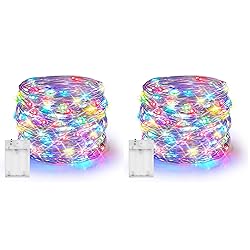 Dazzle Bright Fairy Lights Battery Operated, 2 Pack