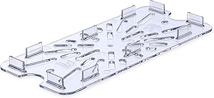 Carlisle 3067007 StorPlus Third Size Polycarbonate Drain Shelf, Clear