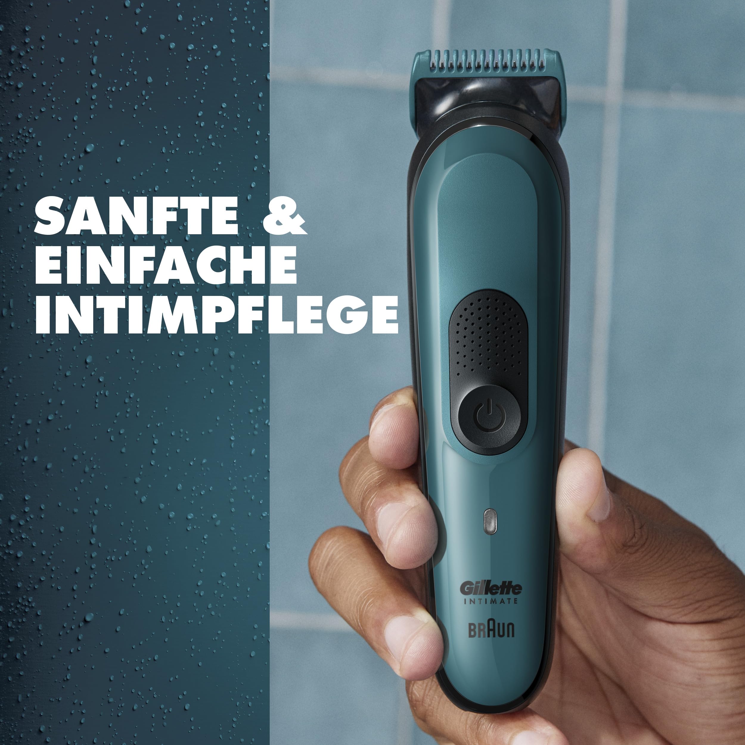 Gillette Intimate Elektrischer Körperrasierer Herren i3 für den Intimbereich, SkinFirst Intimrasierer, Trimmer mit Lebenslang Scharfen Klingen, Wasserdicht, Kabellos für Nass- und Trockenanwendung 5