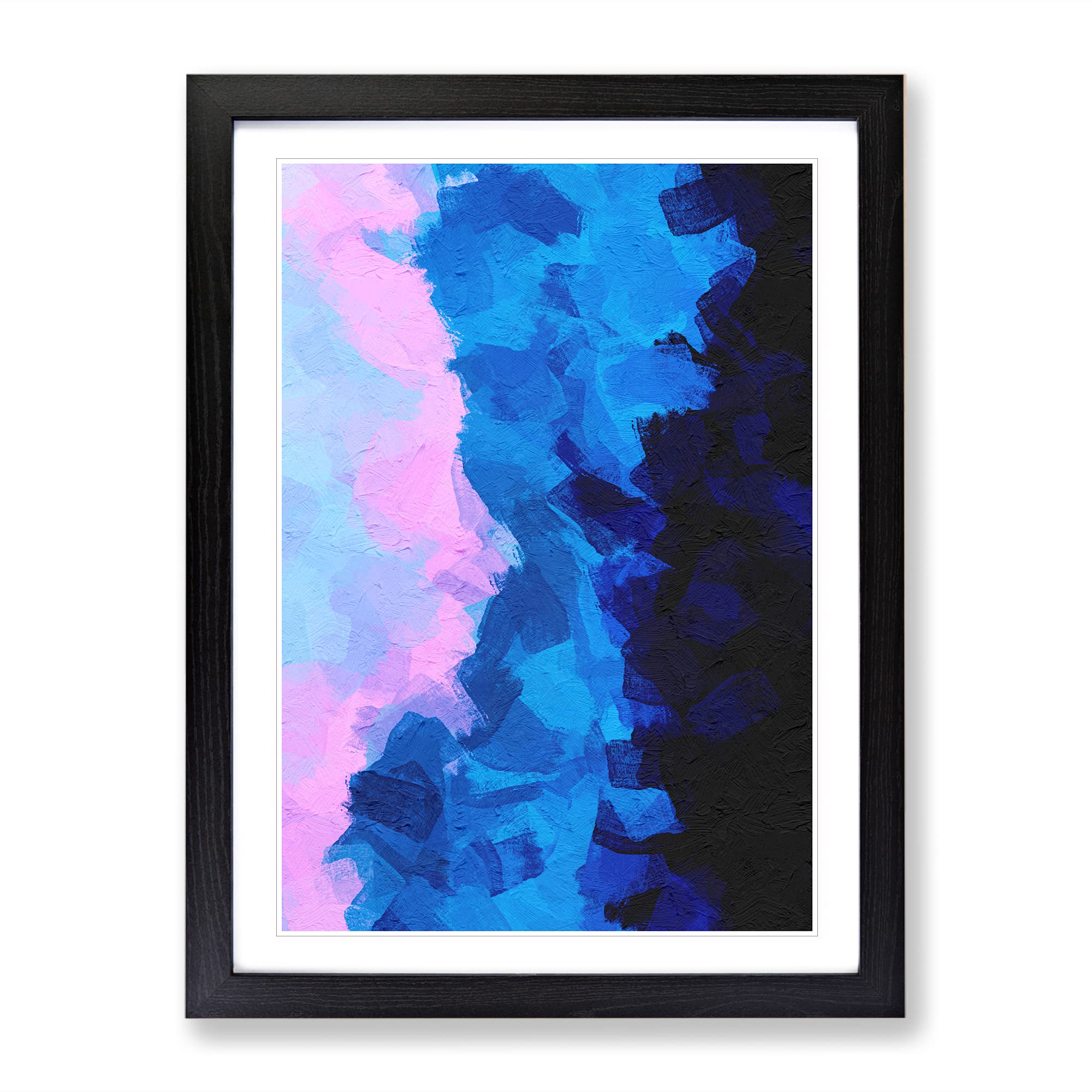 Force Of The Elements Abstract Framed Print | A4 Black Framed Wall Art | Ready to Hang | Abstract Fantasy Picture | Living Room Bedroom Lounge Office