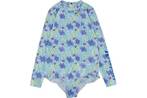 Hurley Girls Long Sleeve Rash Guard Swimsuit