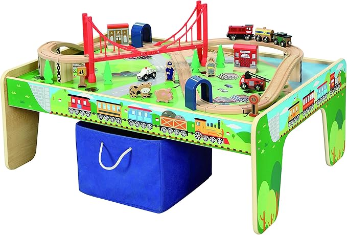 maxim enterprise 100pc mountain train set with activity table