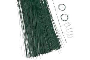 Royal Imports Bulk Green Cut Paddle Wire, 12" Stems, 24 Gauge, 400 pcs for Floral Arrangements, Florist Supplies, Jewelry, Gift, Crafts, Wreath Making, Flower Garland, Plant Garden Ties, Bouquet Wrap