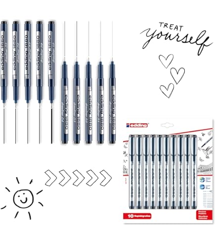 Edding 400 Permanent Marker - Red - 4 Pens - Fine Vanuatu - View #10