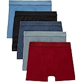 Hanes Ultimate boys Hanes Originals Ultimate Supersoft Boys' Boxer Brief Underwear, Assorted, 5-pack