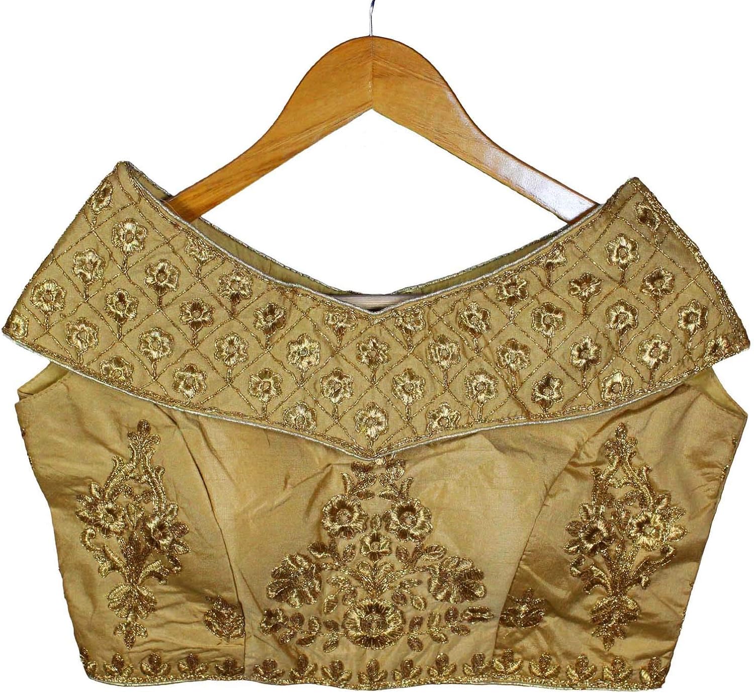 fancy golden readymade blouse