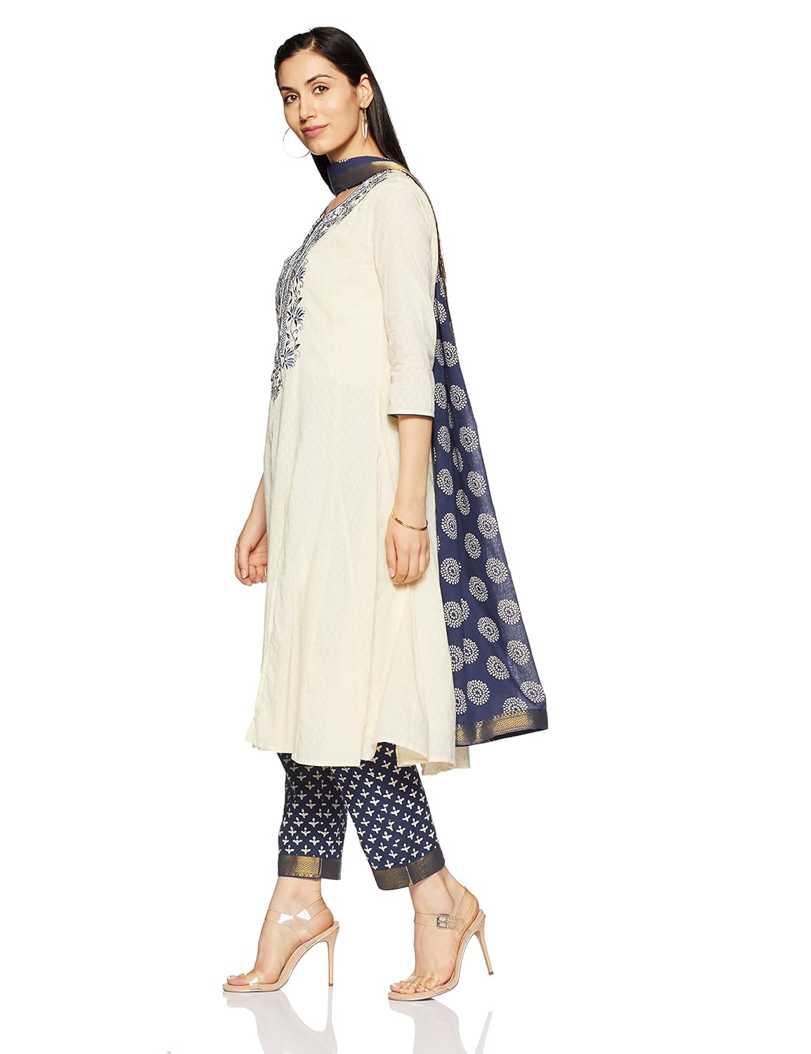 biba women's anarkali salwar suit