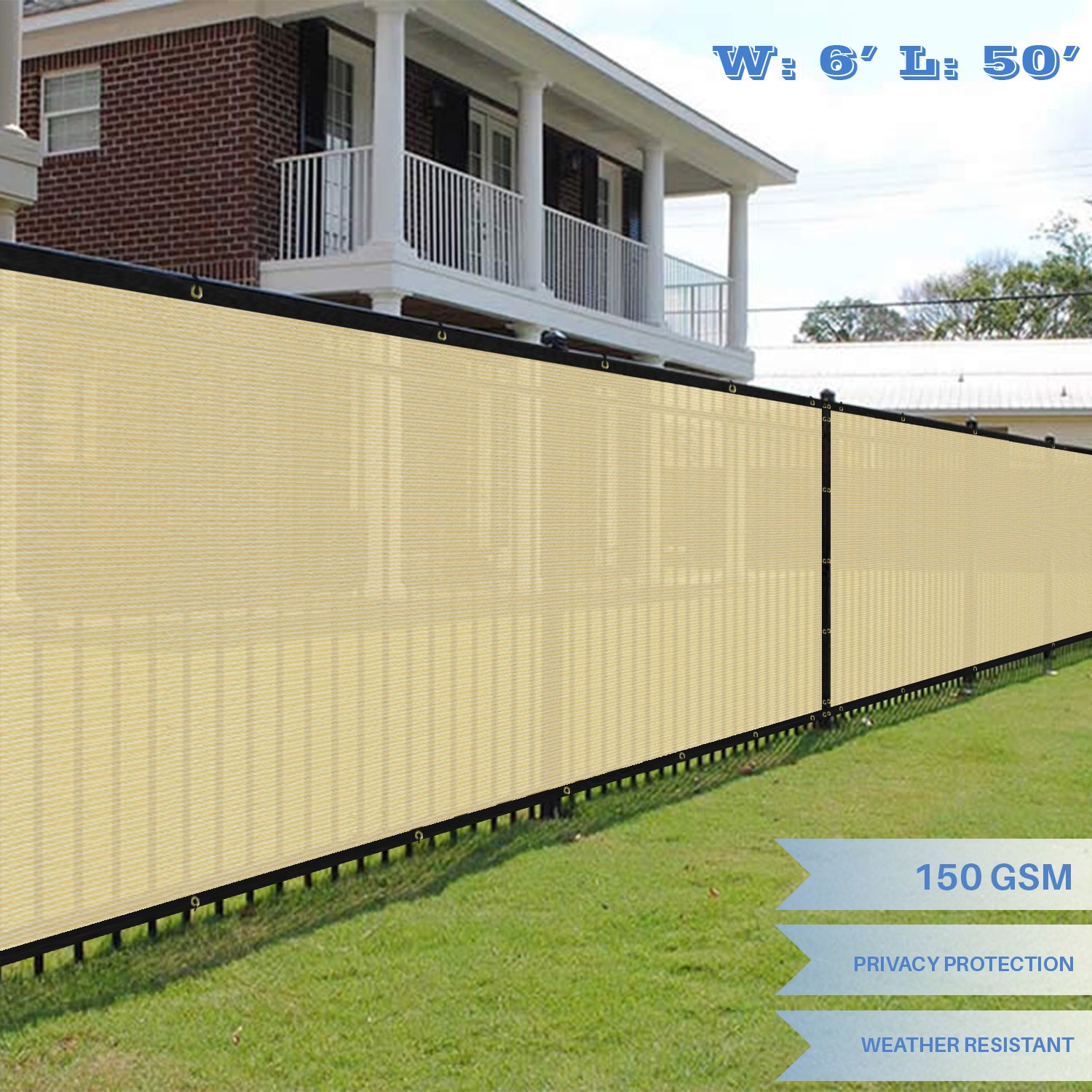 Commercial Outdoor Backyard Shade Windscreen Mesh Fabric With