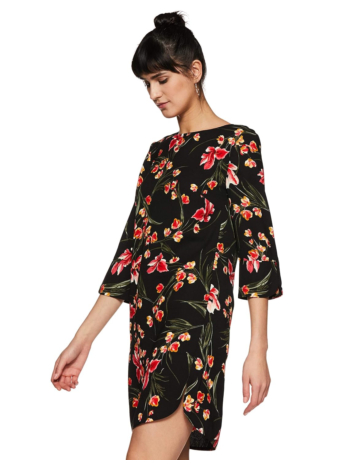 marks & spencer women's shift knee-long dress