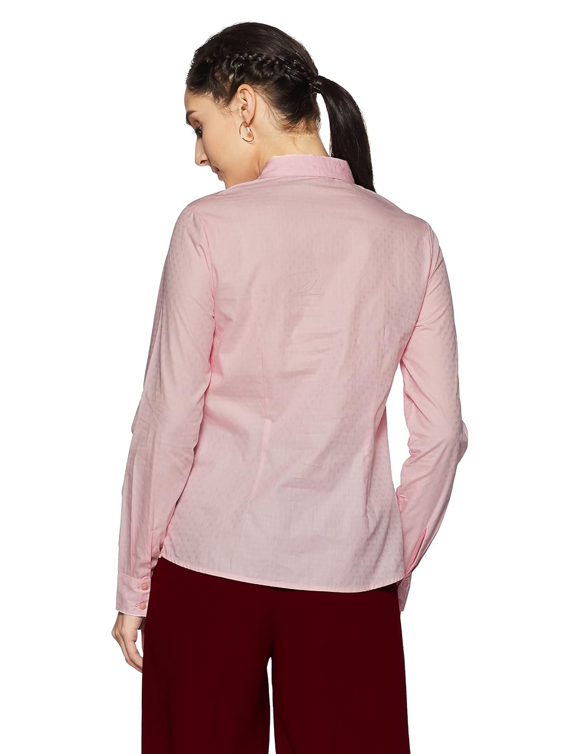 van heusen women's regular fit cotton shirt