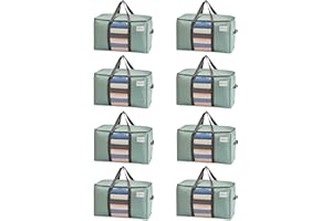 VENO Moving Bags Extra Large Heavy Duty Ornament Organizer Storage Bags with Zippers & Carrying Handles, College Dorm Packing