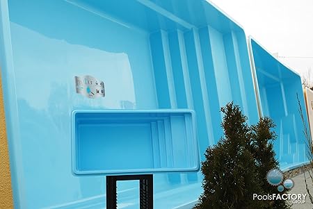 Gfk Schwimmbecken Laofi Swimming Pool Garten Pool Miniatur Gfk Pool Mini Amazon De Garten