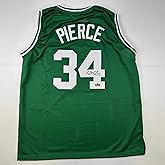 Facsimile Autographed Paul Pierce Boston Green Reprint Laser Auto Basketball Jersey Size Men's XL