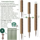LANNEY Moss Pole 58.7 Inch 149cm 5-Piece Coir Totem Poles for Monstera view 5