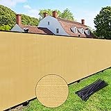 UPGRADE Privacy Fence Screen 4'x19' Sand Outdoor
