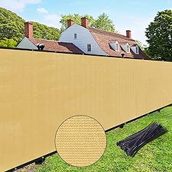 UPGRADE Privacy Fence Screen 5'x41' Sand Outdoor