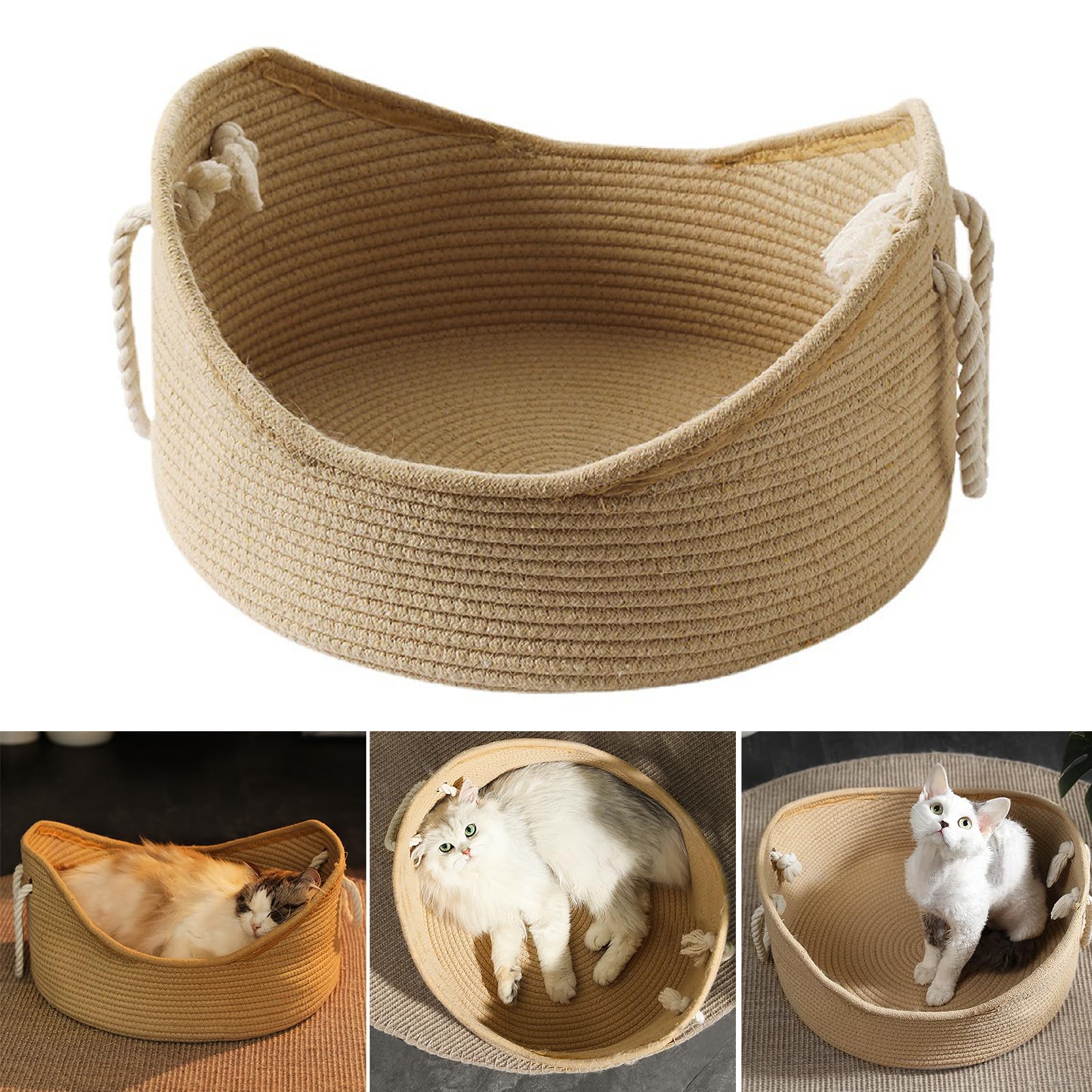 Cat Bed , Cotton Rope Cat Corrugated for Bedroom