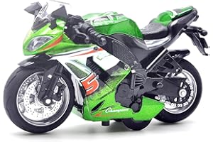 BOBUEXER - Authentic Die-Cast Motorcycles with Music Lighting,Toys for Ages 2-4,Toy Moto Bike for Kids and Collectors Ages 3 and up(Green) ﻿