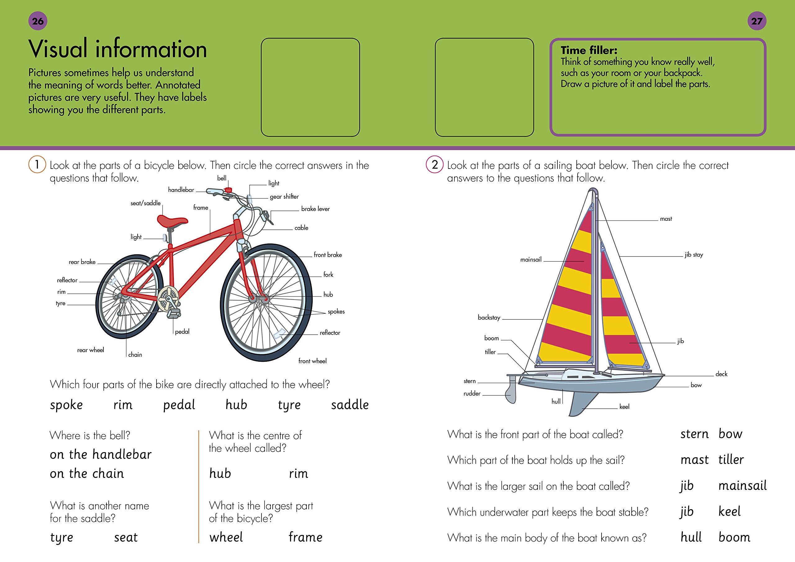 Bicycle Parts Vocabulary