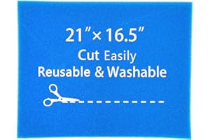 Tikfoam RV Air Filter, 21 x 16.5 Inch Cut Easily Reusable RV AC Filter for Air Conditioner Vent, Washable AC Filter