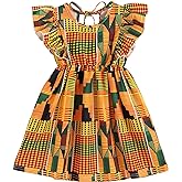 YOUNGER TREE African Baby Clothes Girl Dashiki Ankara Outfit Set
