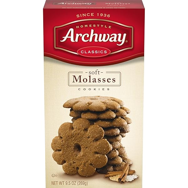 ARCHWAY COOKIES, SOFT MOLASSES COOKIES, 9.5 OZ