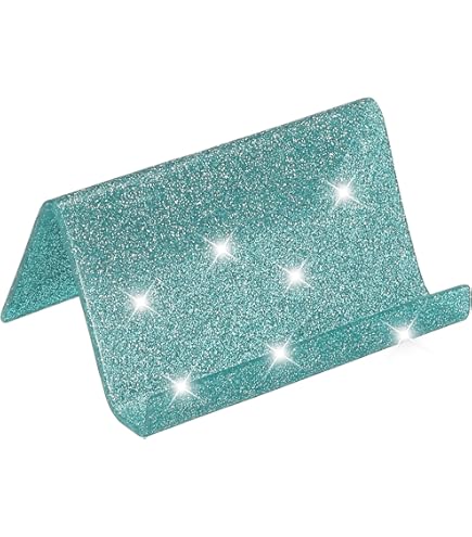 PATIKIL Business Card Holder For Desk, Mosaic Glass Business Card Holders Name Card - View #4