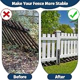 Fixmend Heavy Duty Fence Post Repair Kit Black view 5