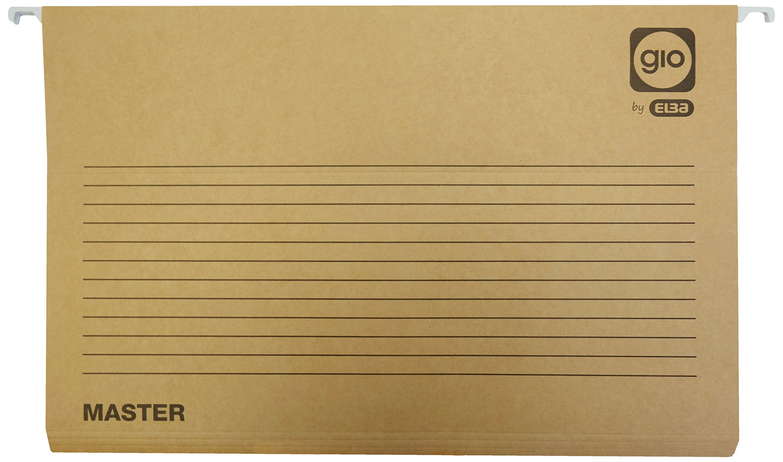 Elba Master 400047715 Box of 25 Suspension Files for Drawers, Fº