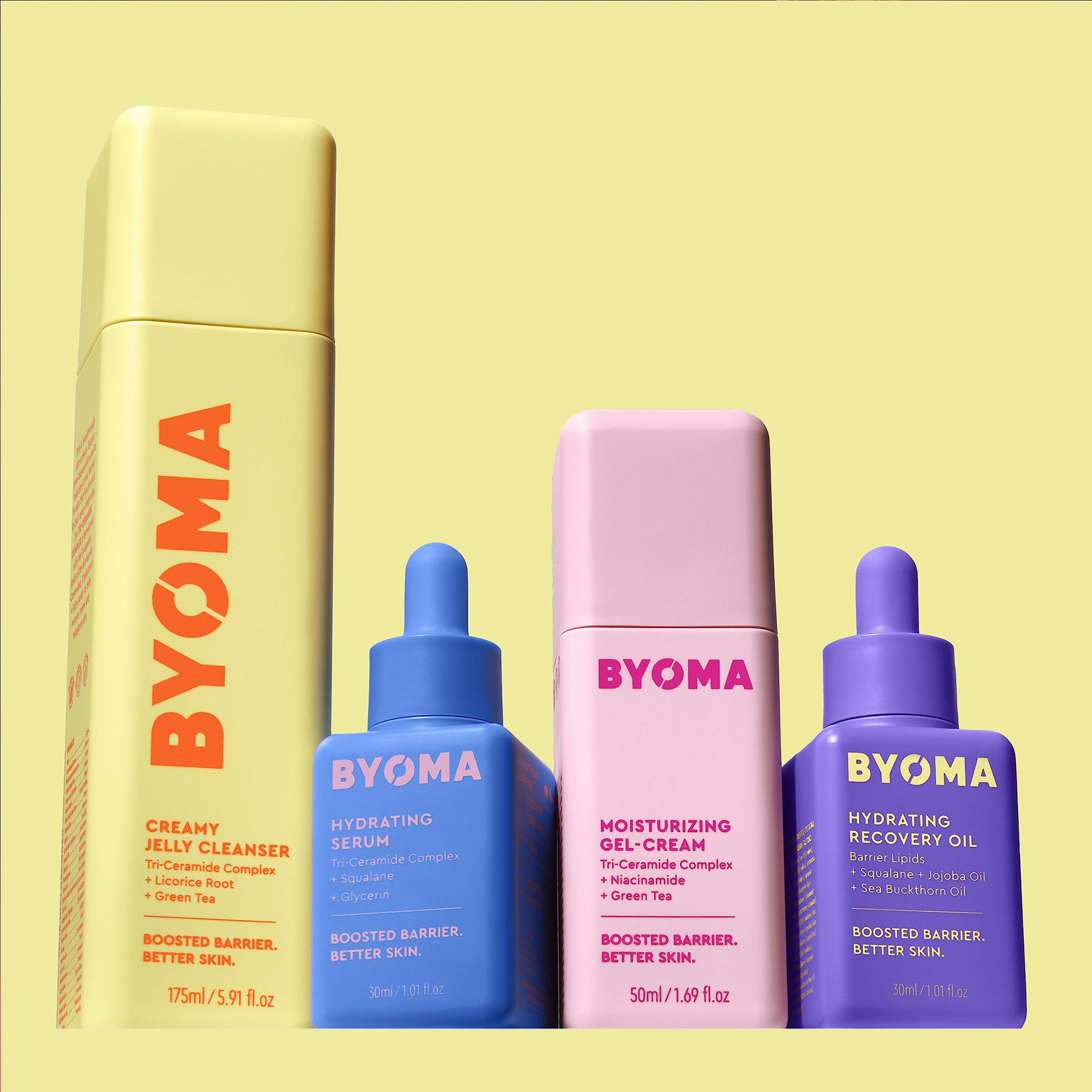 BYOMA Hydrating Recovery Oil - Luxury Face Oil with Squalane, Jojoba Oil & Seabuckthorn Oil - Instant Radiant and Glowy Skin - Barrier Repair Facial Oil - 1.01 fl. oz