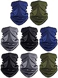 SATINIOR 8 Pieces Colorful Face Coverings Face