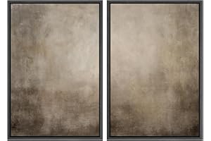 MUDECOR Framed Canvas Print Wall Art Monochromatic Gradient Abstract Minimalist Gray Illustrations Modern Art Decorative Bohemian Colorful Chic for Living Room, Bedroom, Office - 24"x36"x2 BLACK