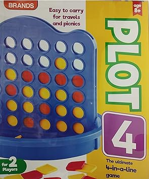 PLOT 4 by Gifting Solution (The Ultimate 4-in-a-line Game) for Two Players