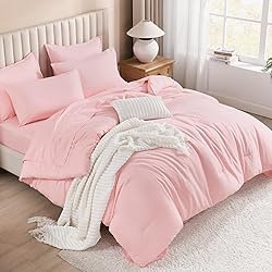 Litanika King Size Comforter Set Pink - 7 Pieces