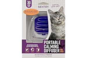 Sentry Behavior Portable Calming Diffuser for Cats, Reduces Stress and Bad Behavior with Calming Pheromones, Easy-to-use Port