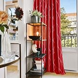Deconovo Eyelet Curtains Blackout 66x72 Red 2 Panels Thermal Insulated view 3