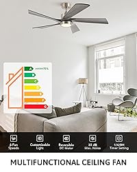 VONLUCE Ceiling Fans with Lights, 52" Ceiling Fan