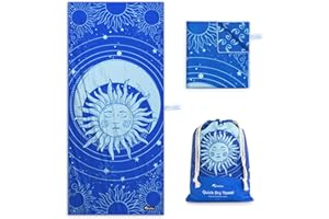 Diveblues Microfiber Beach Towel Extra Large 71" x 32", Sand Free Travel Towels Oversized, Lightweight, Quick Dry, Absorbent, Women Men Gift for Camping, Pool, Gym, Yoga, Beach Essentials