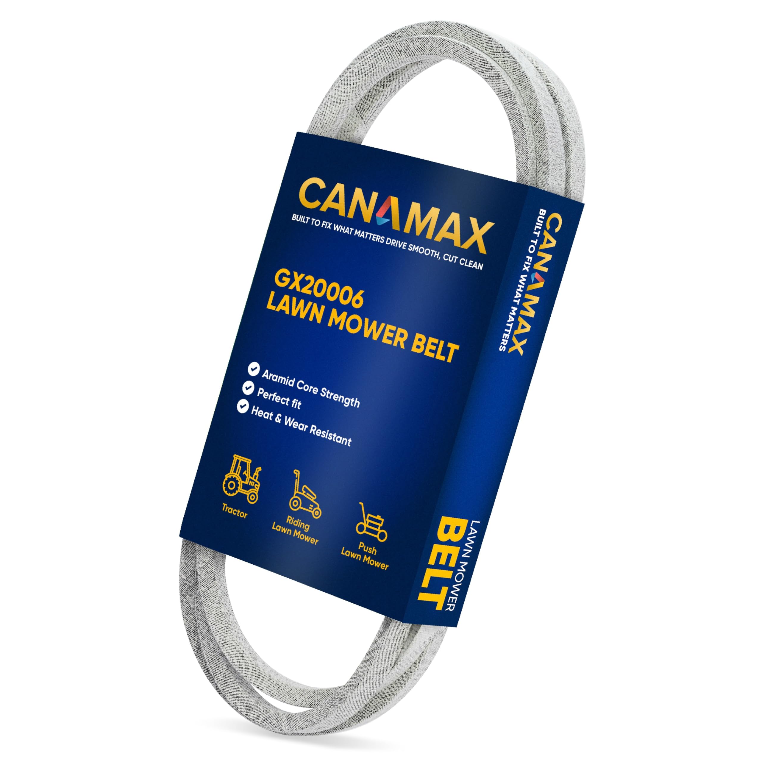 Photo 1 of Canamax GX20006 UC30568 Drive Belt - Aramid Cord 1/2 x 89 inches - for John Deere D110 D140 L120 L110 LA135 LA145 L130 D130 D170 LA115 D160 L111 L108 125 D125 115 L118 LA120 LA130 LA175 Lawn Mower