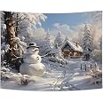 Winter-Duschvorhang Mit Schnee-Wald-Motiv – Rustikale Weihnachtsdeko Fürs Badezimmer (180 X 180 Cm, Wasserdicht)