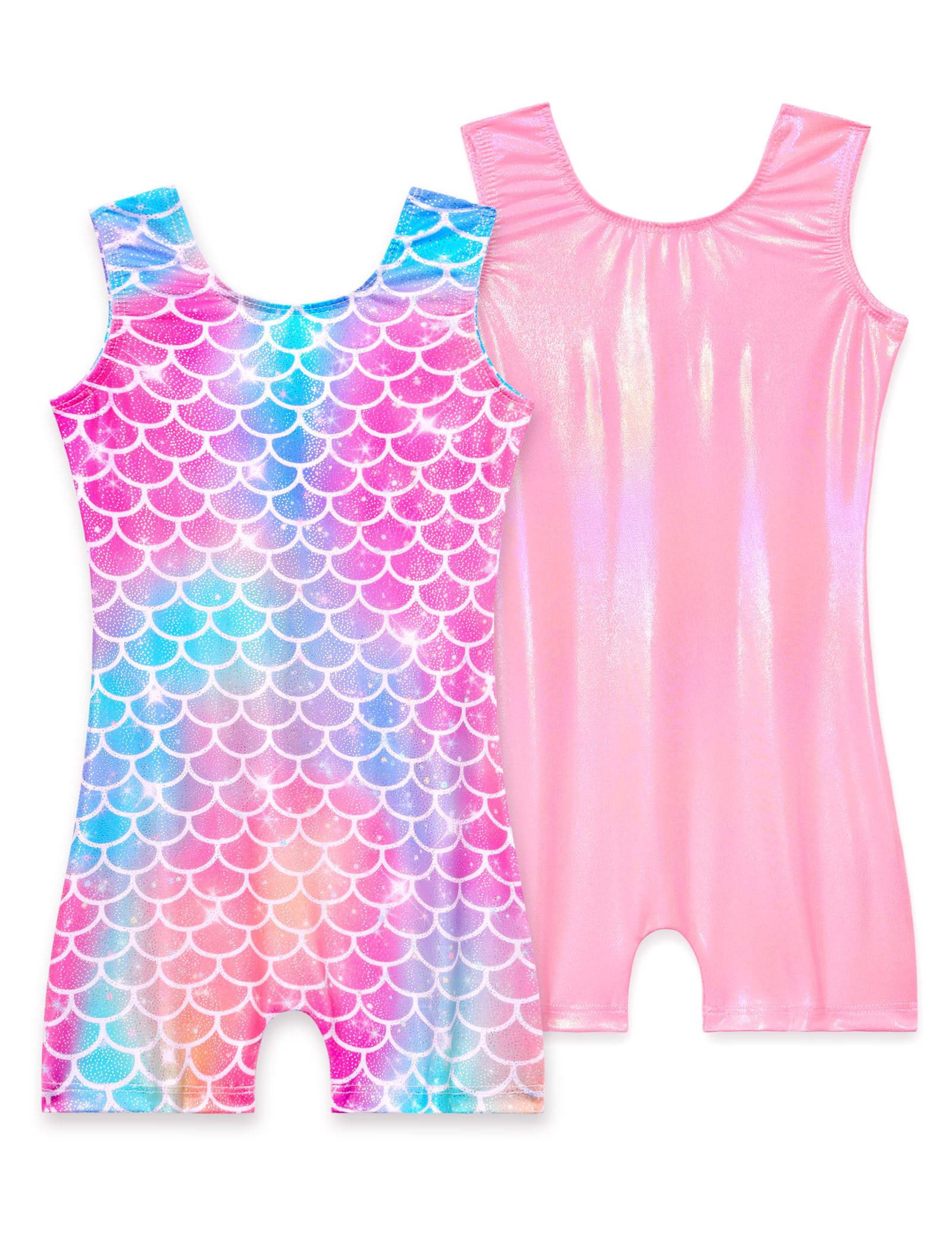 Nokecina Girls Leotards for Gymnastics with Shorts