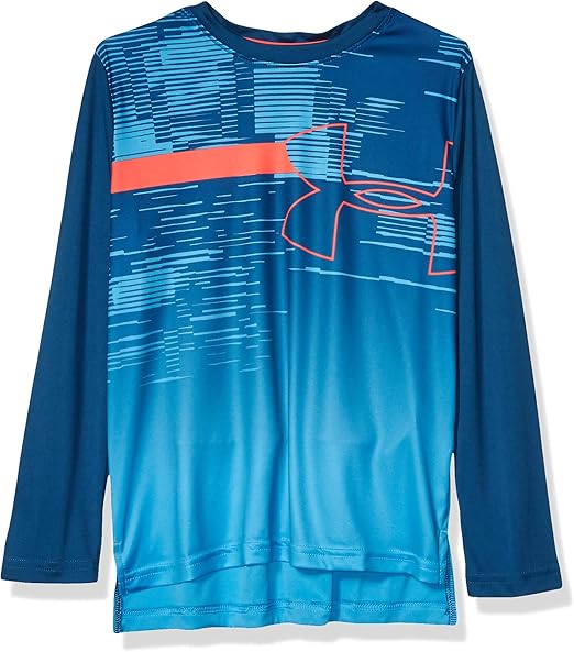 youth red under armour long sleeve shirt