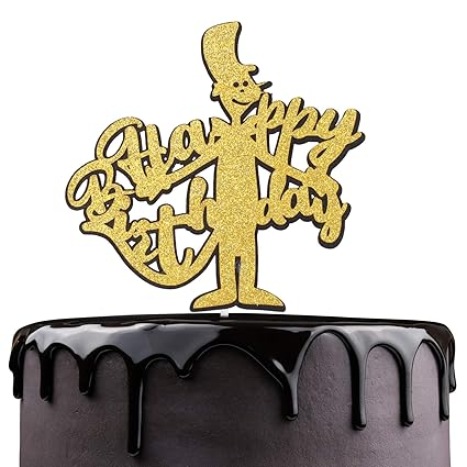Cartoon Dr Seuss Happy Birthaday Cake Topper Celebrate Baby