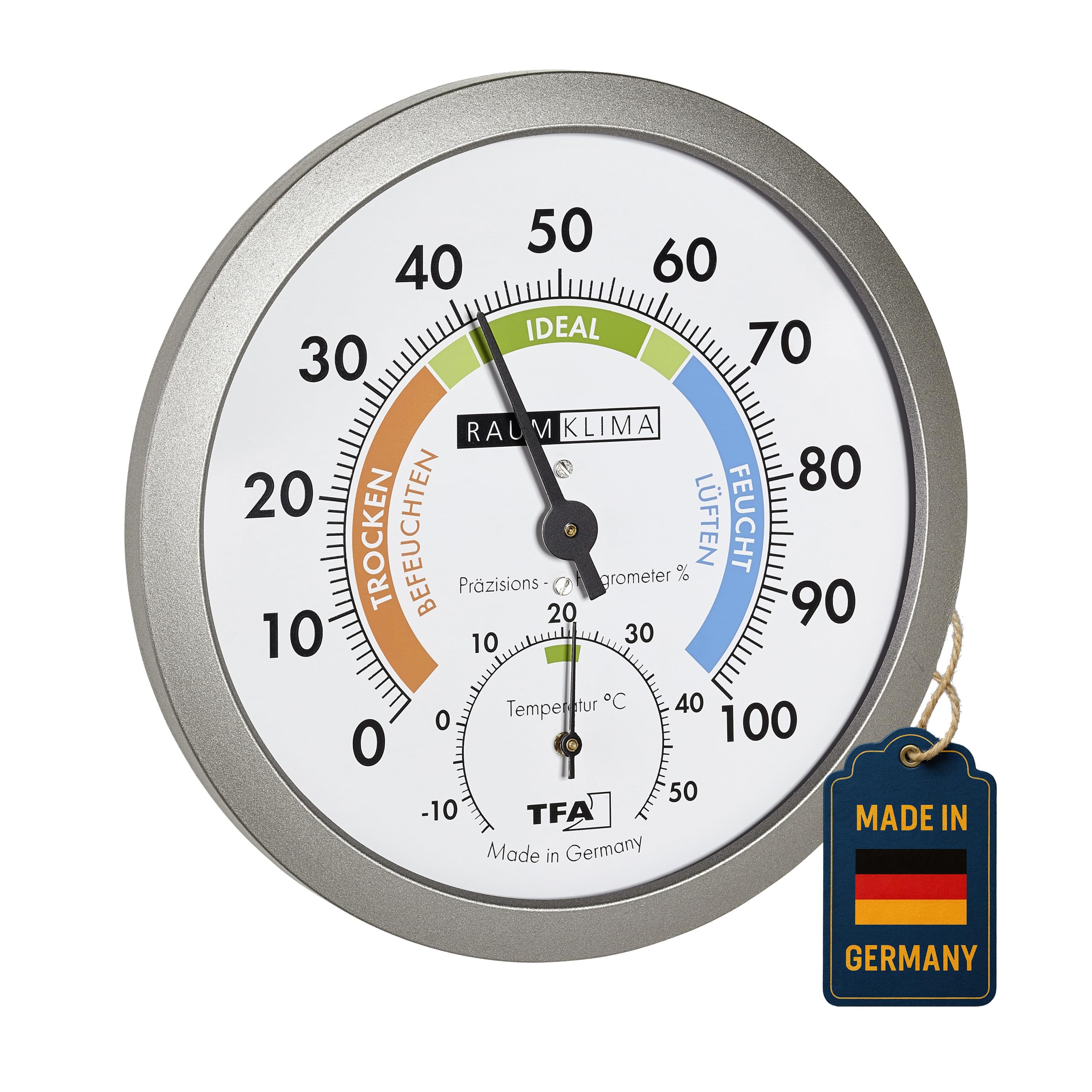 TFA Dostmann Thermometer Hygrometer indoor climate control 45.2042.50 Made in Germany